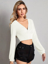 Vittoria Tie Front Crop Blouse - White Ins Street
